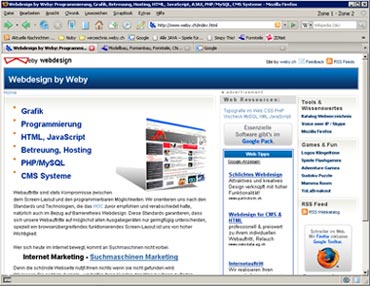Tabbed Browsing Screenshot