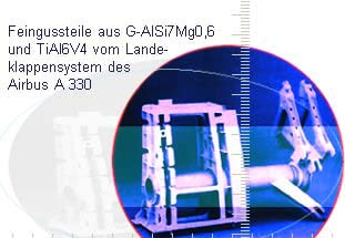 Feingussteil am Landeklappensystem des Airbus A 330